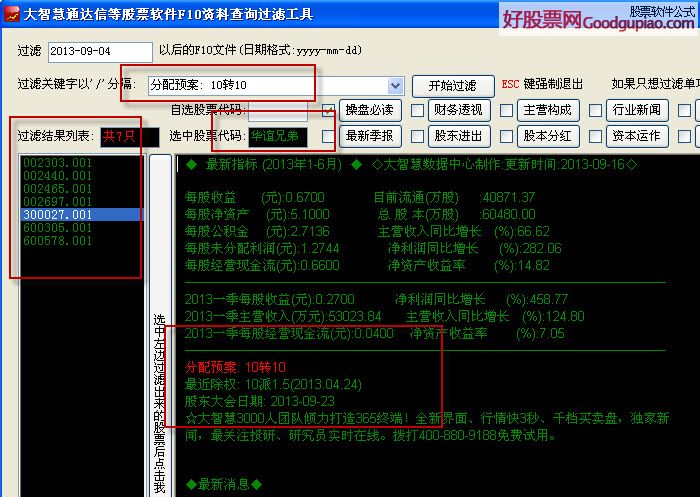 大智慧通达信等股票软件f10资料查询工具v4.1介绍